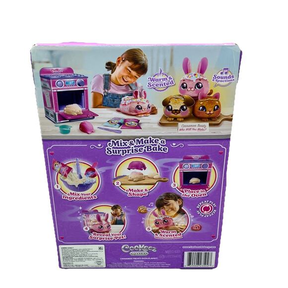 Moose Toys Cookeez Makery Cinnamon Treatz Oven Playset - Pink, Ages 5+. {123}. - Picture 2 of 16